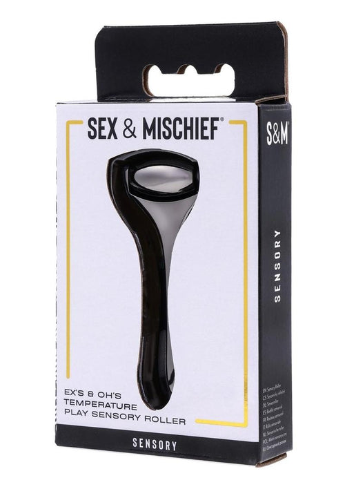 Load image 1 in gallery view. Sex and Mischief Ex's Andamp; Oh's Temperature Play Sensory Roller - Black