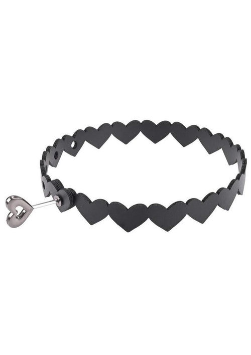 Load image 1 in gallery view. Sex and Mischief Heart Day Collar - Black