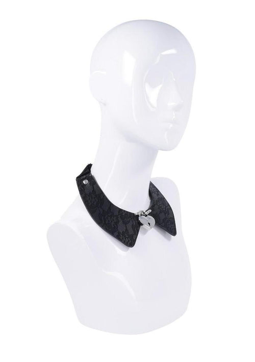 Load image 1 in gallery view. Sex and Mischief Heartbound Lace Day Collar Sex and Mischief