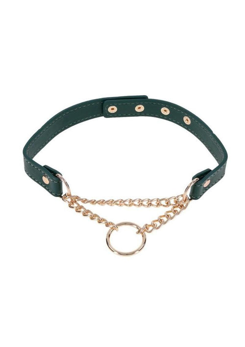 Load image 1 in gallery view. Sex and Mischief Indica Day Collar - Gold/Green