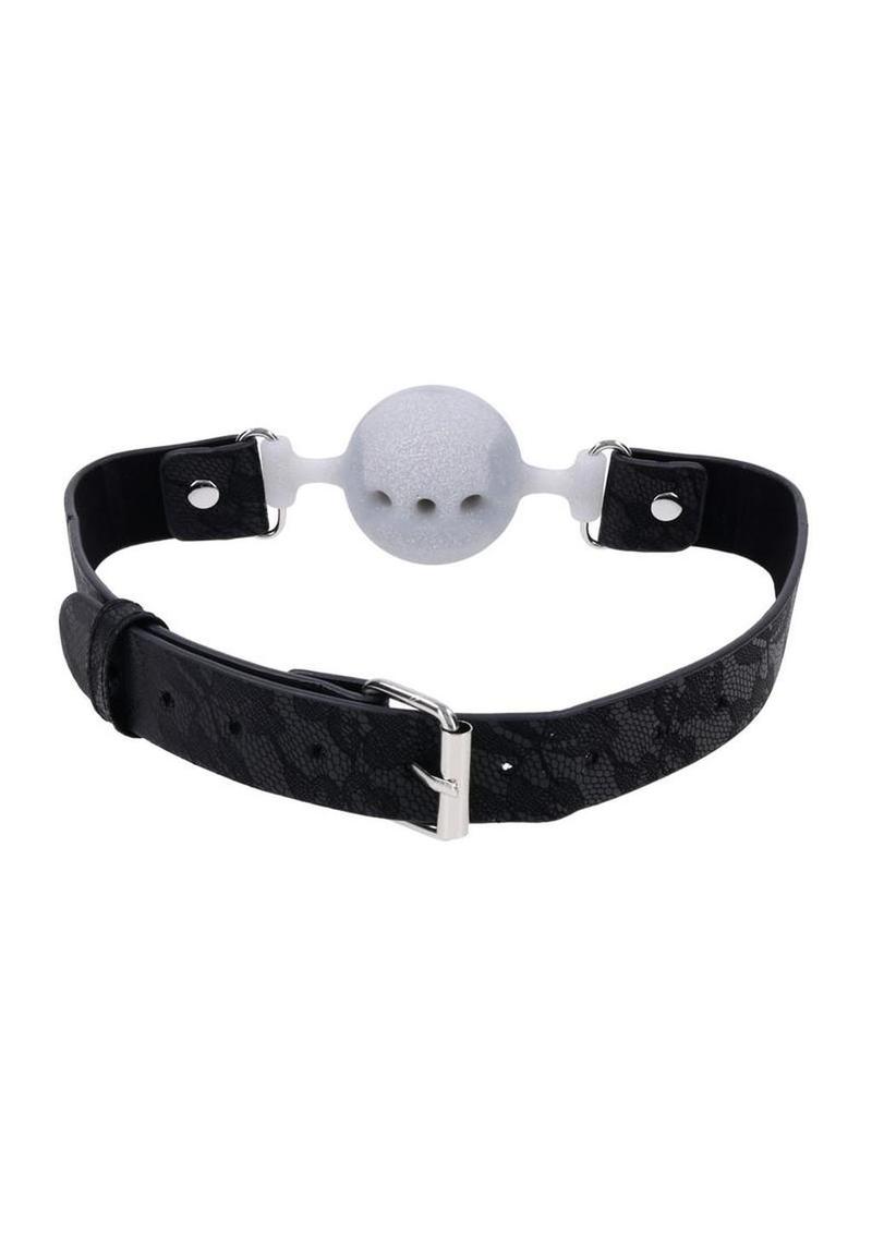 Sex and Mischief Lace Silicone Breathable Ball Gag Sex and Mischief