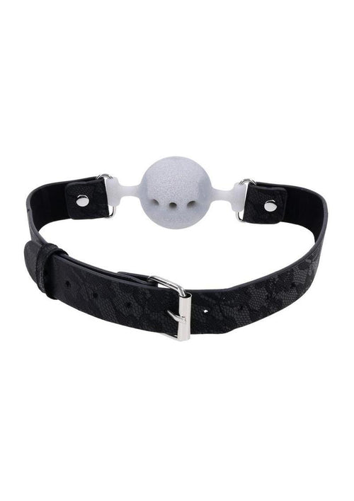Load image 1 in gallery view. Sex and Mischief Lace Silicone Breathable Ball Gag Sex and Mischief
