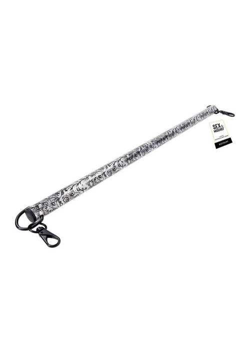 Load image 1 in gallery view. Sex and Mischief Lace Spreader Bar - Black/Silver