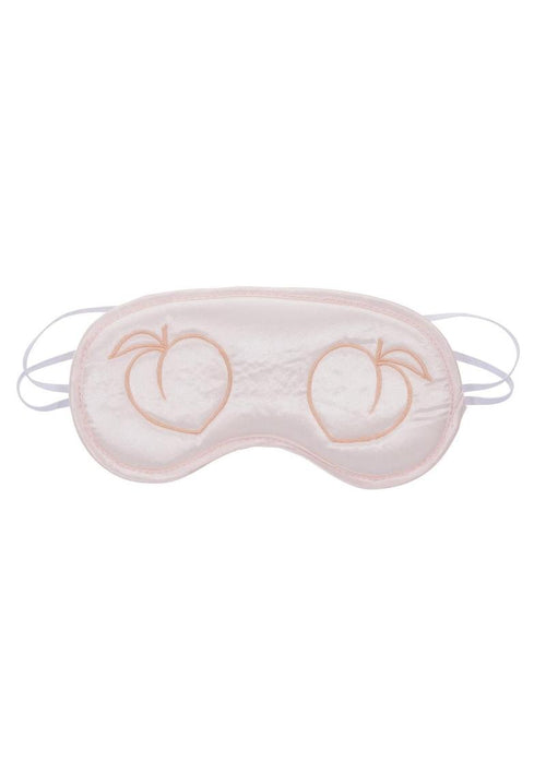 Load image 1 in gallery view. Sex and Mischief Peaches N Creame Blindfold - Ivory/Orange