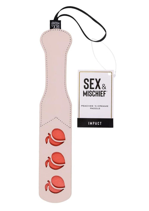 Load image 1 in gallery view. Sex and Mischief Peaches N Creame Paddle - Ivory/Orange