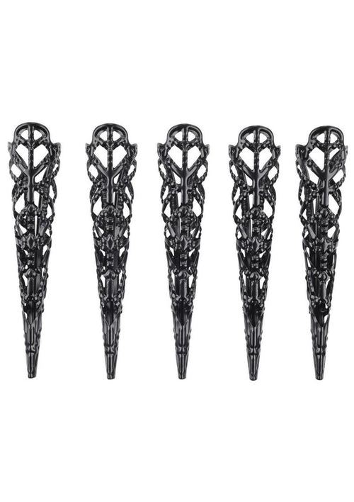 Load image 1 in gallery view. Sex and Mischief Sensory Fingertips - Black/Metal