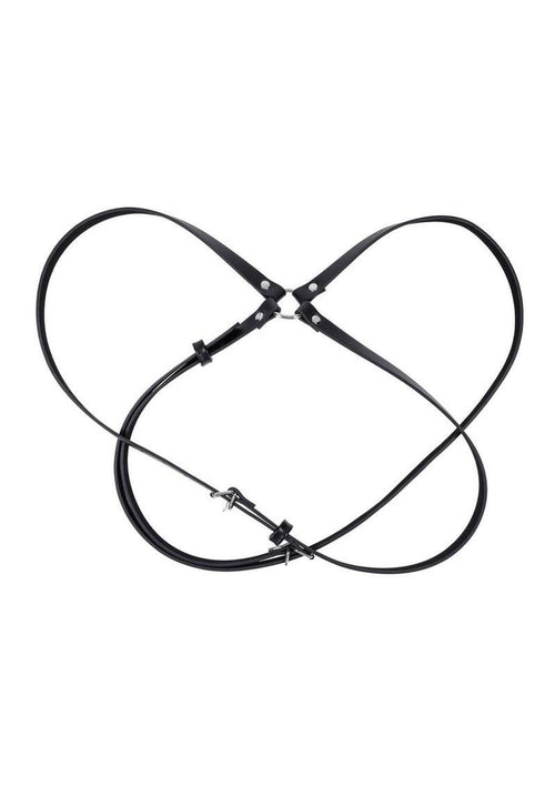 Load image 1 in gallery view. Sex and Mischief Shadow Body Harness - Black/Silver