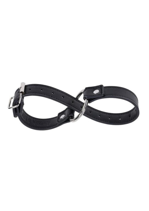 Load image 1 in gallery view. Sex and Mischief Shadow Convertible Cuffs - Black/Silver