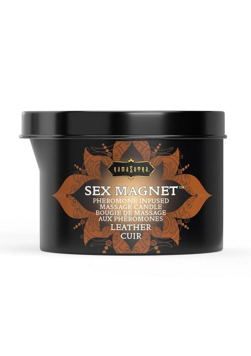 Load image 1 in gallery view. Sex Magnet Pheromone Massage Candle with Pour Spout - Leather