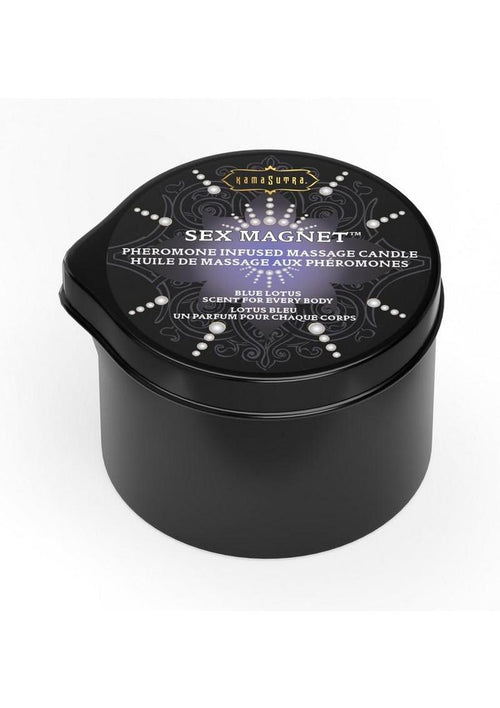 Load image 1 in gallery view. Sex Magnet Pheromone Massage Candle with Pour Spout - Small - Blue Lotus - Small