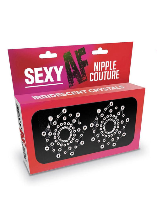 Load image 1 in gallery view. Sexy AF Nipple Couture Silicone Pasties - Iridescent Crystals