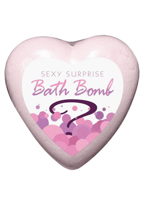 Load image 1 in gallery view. Sexy Surprise Bath Bomb Strawberry Champagne Scented - Pink