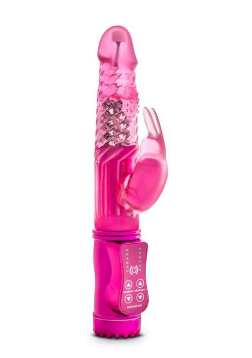 Load image 1 in gallery view. Sexy Things Romping Beaded Rabbit Vibrator - Fuchsia/Pink