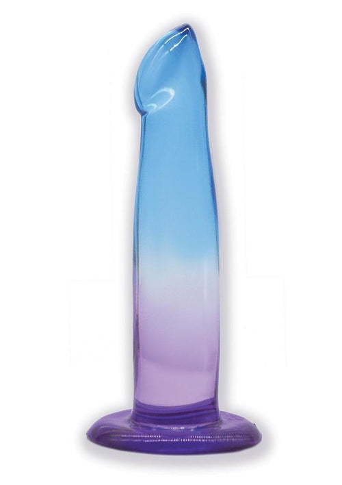 Load image 1 in gallery view. Shades G-Spot Dildo with Suction Cup - Blue/Purple - 6.25in