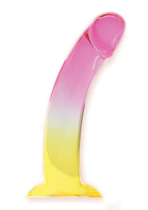 Load image 1 in gallery view. Shades Smoothie Dildo with Suction Cup - Yellow - 8.25in