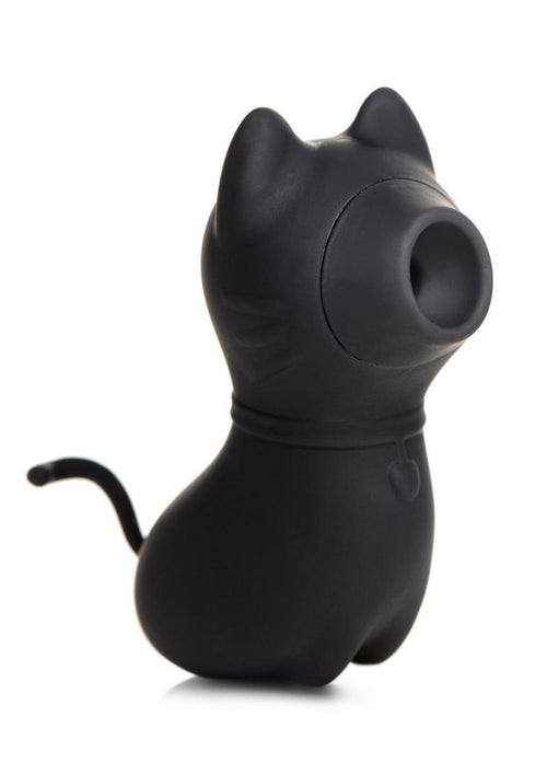 Load image 1 in gallery view. Shegasm Sucky Kitty Rechargeable Silicone Clitoral Stimulator - Black