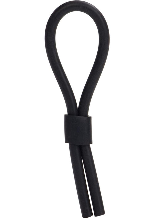 Load image 1 in gallery view. Silicone Stud Lasso Cock Ring - Black