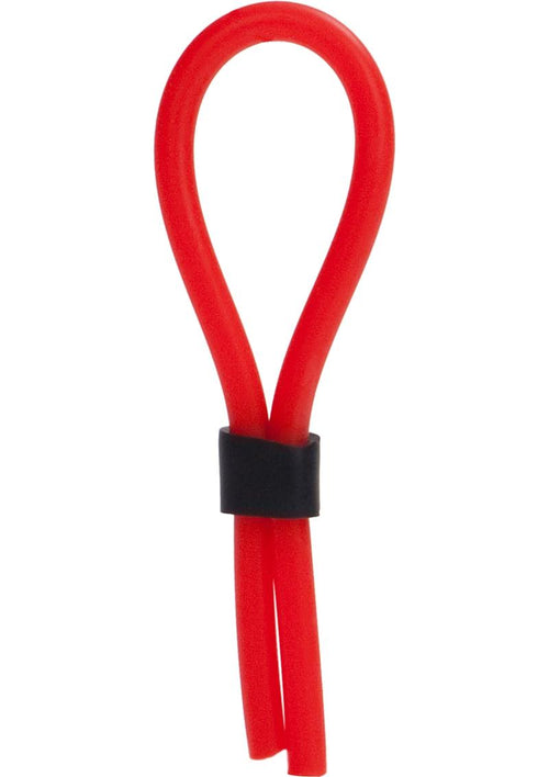 Load image 1 in gallery view. Silicone Stud Lasso Cock Ring - Red