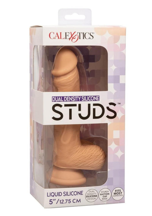 Load image 1 in gallery view. Silicone Studs Dual Density with Suction Cup Base - Vanilla - 5in