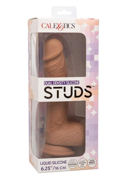 Load image 1 in gallery view. Silicone Studs Dual Density with Suction Cup Base - Chocolate - 6.25in