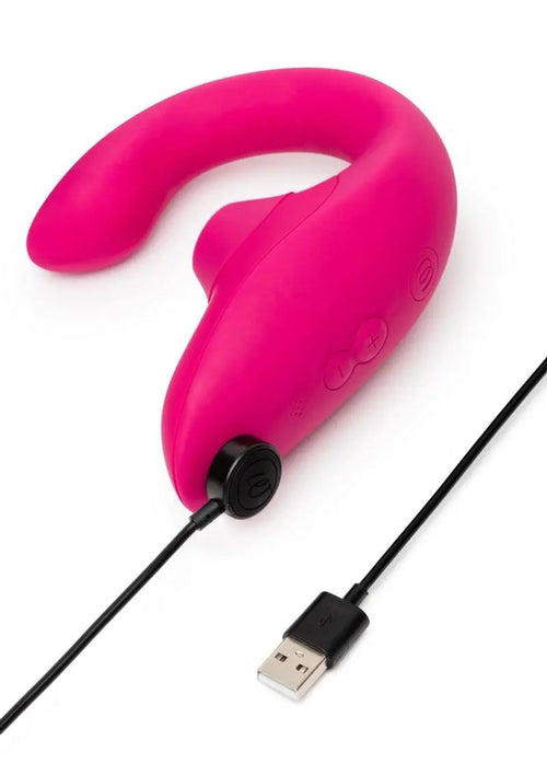 Load image 1 in gallery view. Silicone Vibrator with Clitoral Stimulator - Vibrant - Its Cassidy Bybee