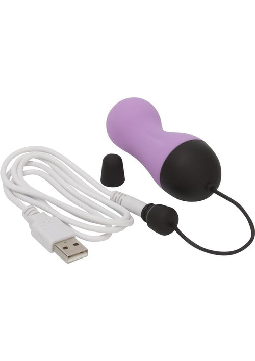Load image 1 in gallery view. Simple and True Vibrating Rechargeable Silicone Egg with Remote Control - Purple