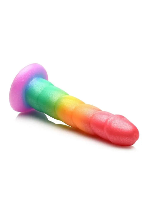 Load image 1 in gallery view. Simply Sweet Swirl Silicone Rainbow Dildo Simply Sweet