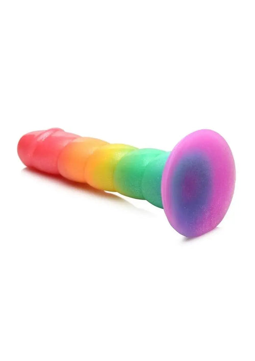 Load image 1 in gallery view. Simply Sweet Swirl Silicone Rainbow Dildo Simply Sweet