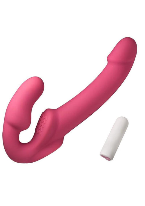 Load image 1 in gallery view. Simply Sweet Vibrating Rechargeable Silicone Strapless Strap - On - Its Cassidy Bybee