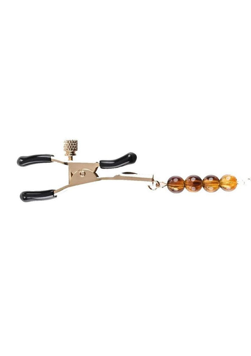 Load image 1 in gallery view. Sincerely Amber Beaded Nipple Clamps Sincerely