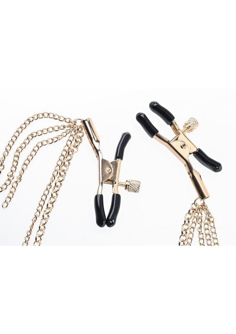Sincerely Amber Chained Nipple Clamps Sincerely