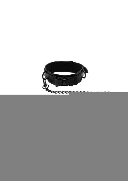 Load image 1 in gallery view. Sincerely Bow Tie Collar Leash - Black