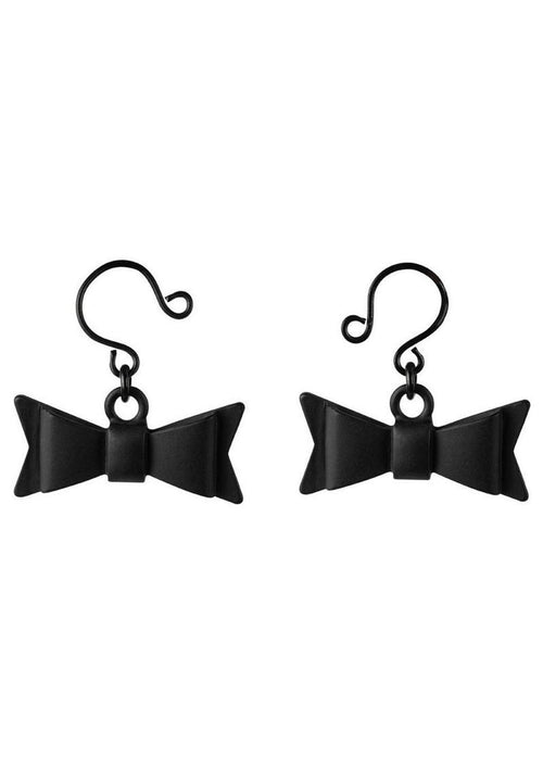 Load image 1 in gallery view. Sincerely Bow Tie Nipple Jewelry - Black