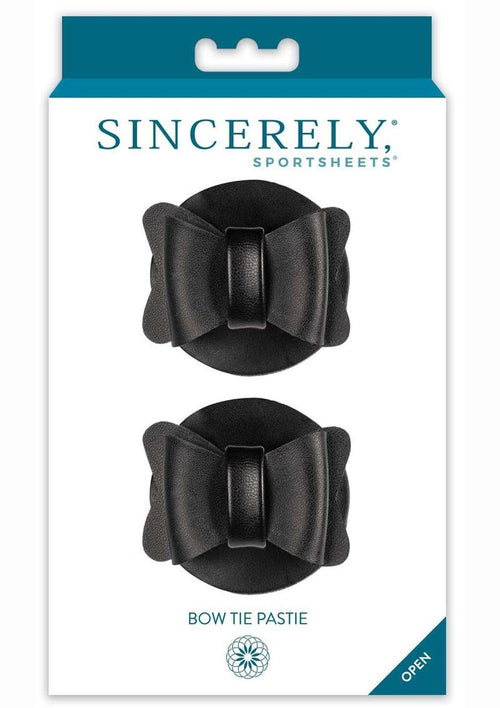 Load image 1 in gallery view. Sincerely Bow Ties Pasties - Black