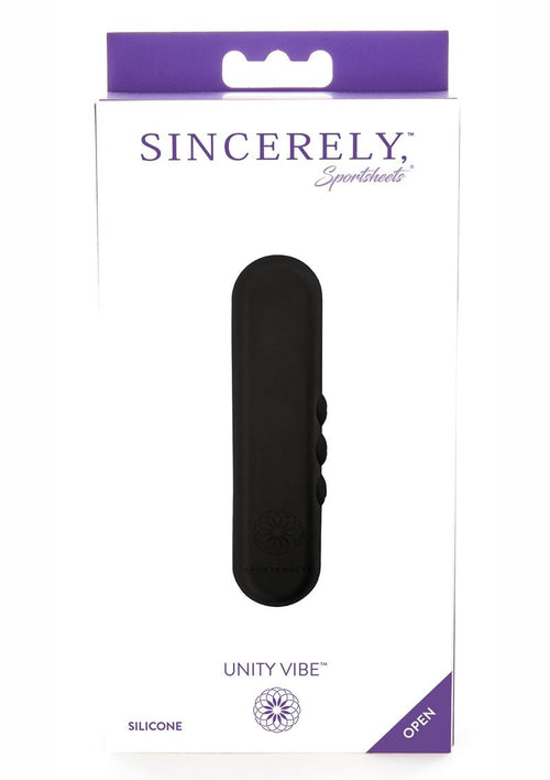 Load image 1 in gallery view. Sincerely Unity Vibe Silicone Rechargeable Vibrator - Black