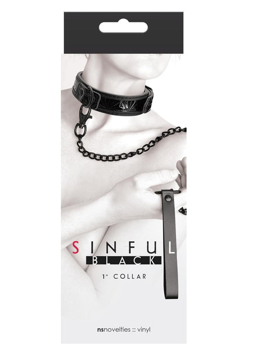 Load image 1 in gallery view. Sinful 1in Collar - Black