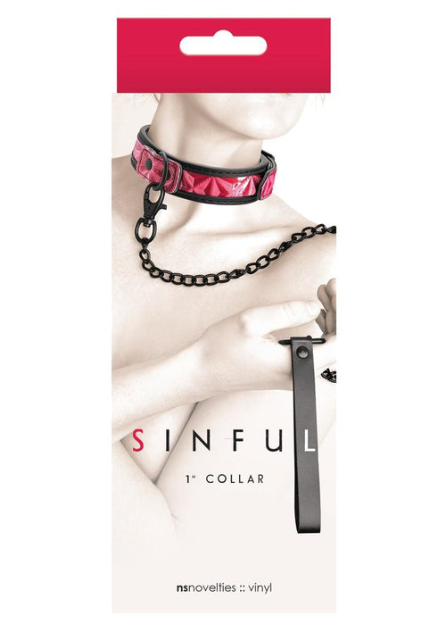 Load image 1 in gallery view. Sinful 1in Collar - Pink