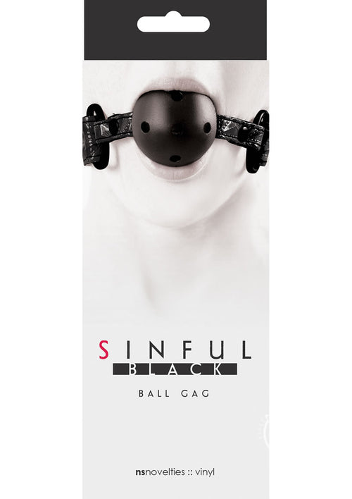 Load image 1 in gallery view. Sinful Ball Gag - Black