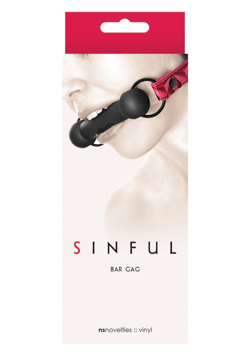 Load image 1 in gallery view. Sinful Silicone Bar Gag - Pink