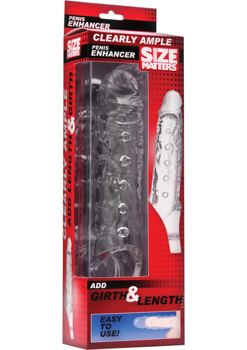Load image 1 in gallery view. Size Matters Clearly Ample Penis Enhancer Sheath - Clear