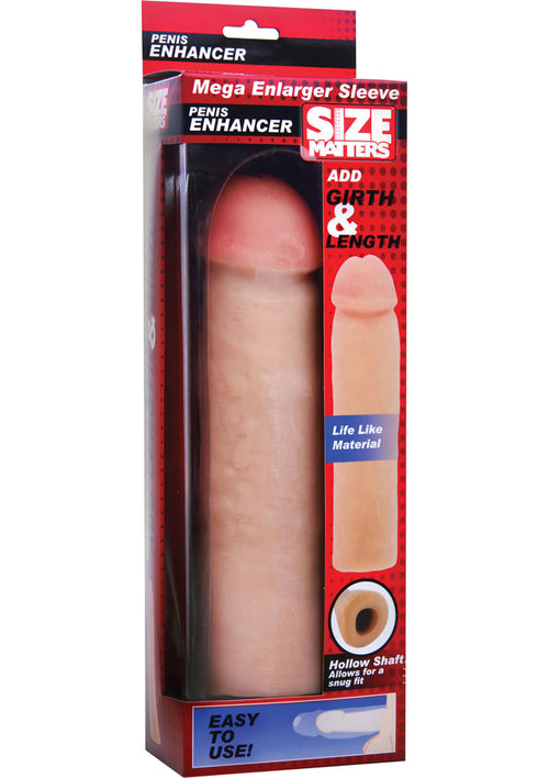 Load image 1 in gallery view. Size Matters Mega Enlarger Sleeve Penis Enhancer - Vanilla