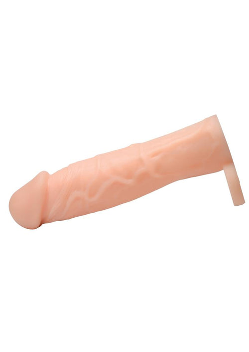 Load image 1 in gallery view. Size Matters Penis Extender Sleeve Silicone - Flesh/Vanilla - 2in