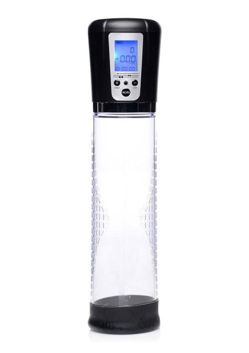Load image 1 in gallery view. Size Matters Power Suction Penis Pump with Built- - Clear - Display