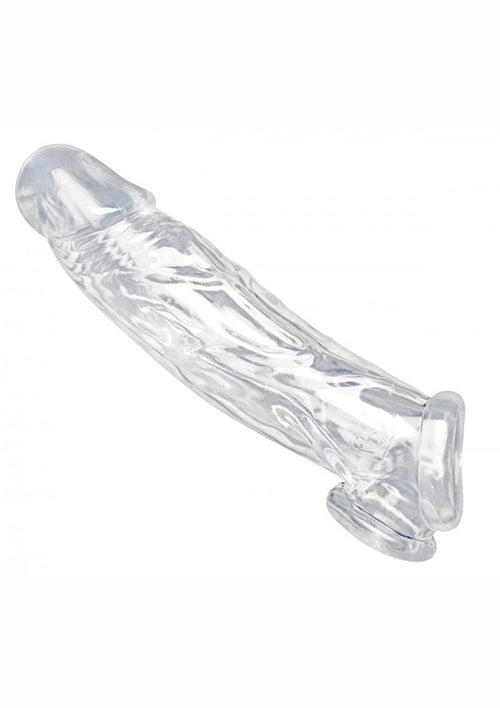 Load image 1 in gallery view. Size Matters Realistic Clear Penis Enhancer and Ball Stretcher - Clear
