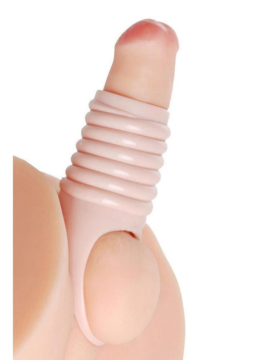 Load image 1 in gallery view. Size Matters Really Ample Ribbed Penis Enhancer Sheath Size Matters