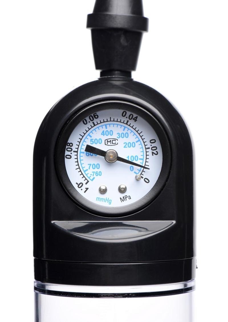 Size Matters Trigger Penis Pump with Built-In Pressure Gauge Size Matters