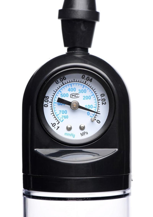 Load image 1 in gallery view. Size Matters Trigger Penis Pump with Built-In Pressure Gauge Size Matters
