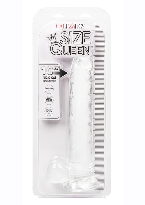 Load image 1 in gallery view. Size Queen Dildo - Clear - 10in