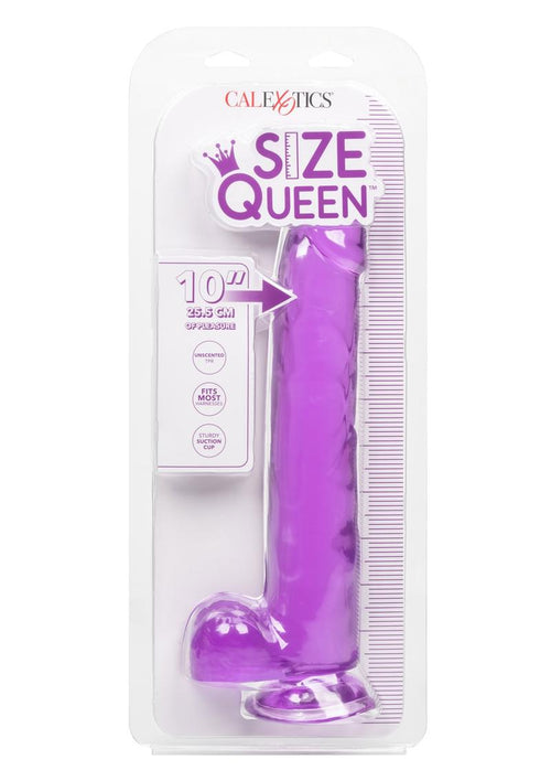 Load image 1 in gallery view. Size Queen Dildo - Purple - 10in