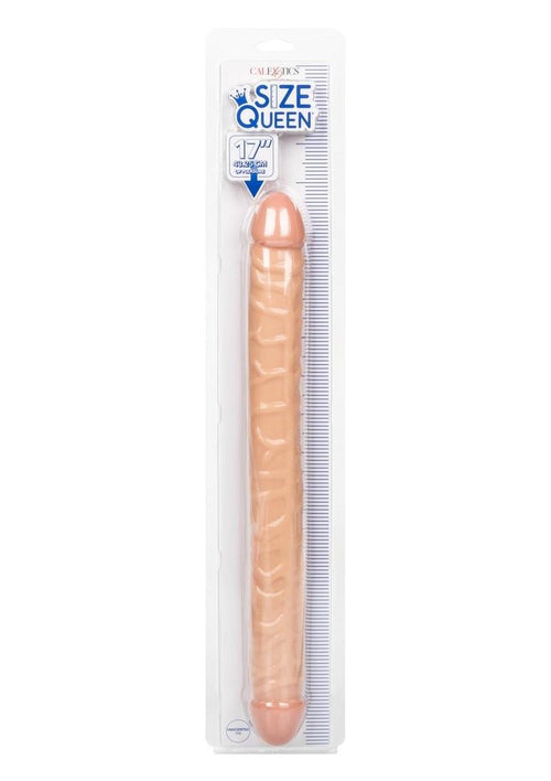 Load image 1 in gallery view. Size Queen Dildo - Vanilla - 17in